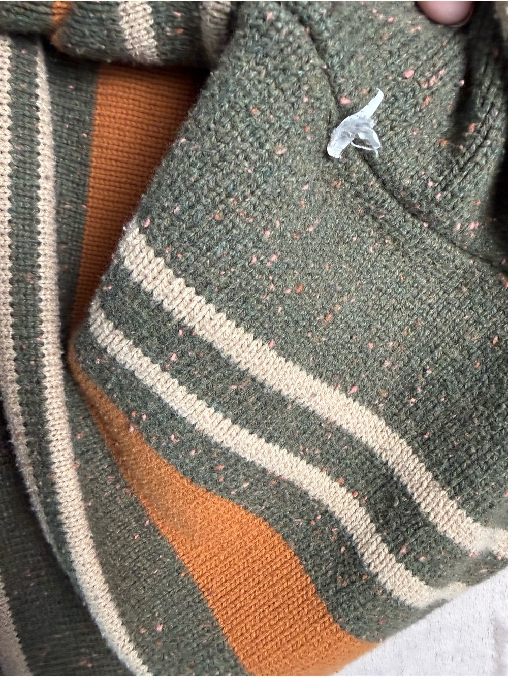 Lucky Brand Baja Hoodie Womens M Striped Boho Southwest Pullover Festival - Picture 3 of 9